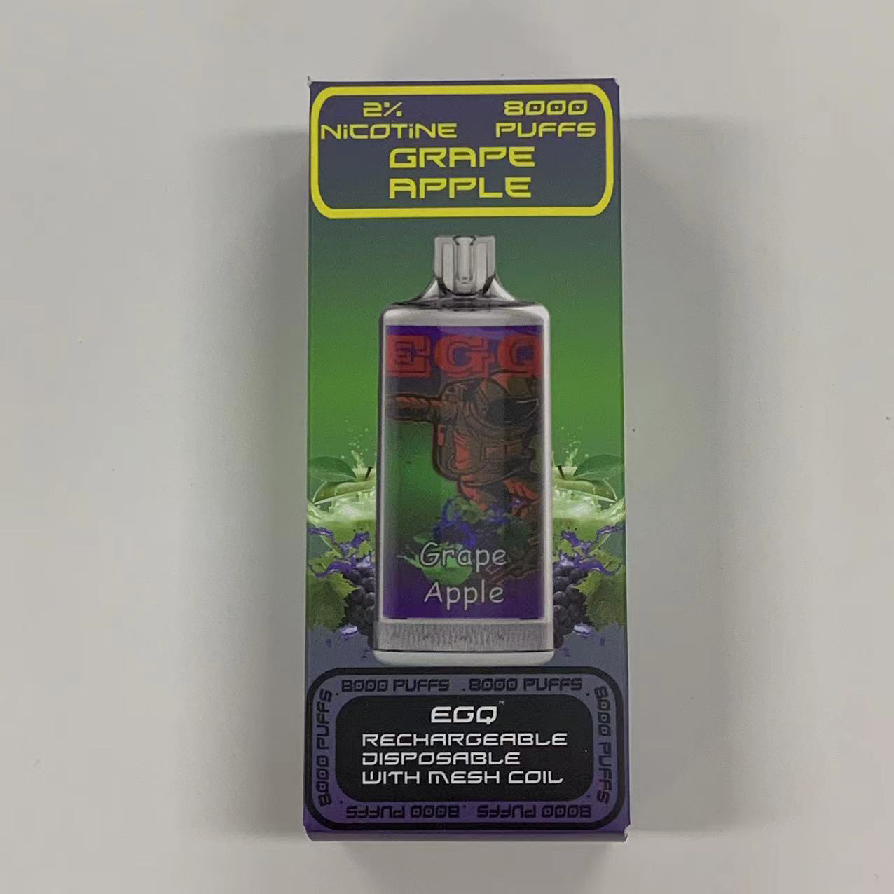 8000 puffs Rechargeable Disposable Electronic Cigarette